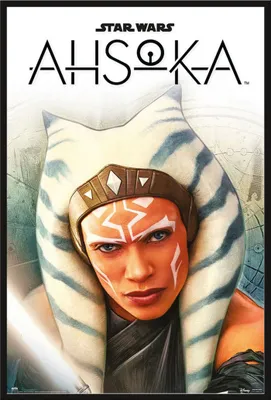Produktbild von Star Wars - Ahsoka 1 - Poster Plakat Größe 61x91,5cm Kunststoff-Rahmen schwarz