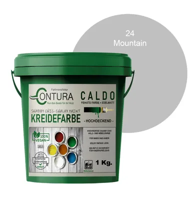 Produktbild von Contura BeGreen 1Kg. Kreidefarbe Shabby Chic Möbellack - 24 Mountain