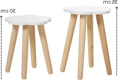 Produktbild von Famanu Kinderhocker Wolkenform - Handgefertigt, Stabil, Weiß