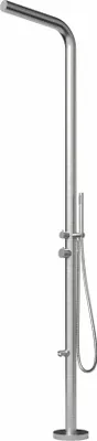 Immagine prodotto di Four & More doccia di design da giardino / doccia da esterno / doccia da piscina / doccia a pioggia / colonna doccia / doccia in acciaio inox 316 spazzolato modello "NALU"