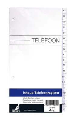 Produktbild von Kangaro - Telefonalbum Kangaro Navuising A -Z 200x100mm 4R | 1 Stück