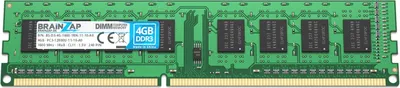 Produktbild von BRAINZAP 4GB DDR3 RAM DIMM PC3-12800U-11-10-A0 1Rx8 1600 MHz 1.5V CL11 Computer PC Arbeitsspeicher