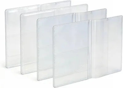 Obrázok produktu pre Obal na pas 4 kusy, PVC, vodotesný, priehradky na karty, na cestovanie