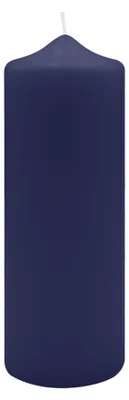 Produktbild von Spitzkopf Stumpen Kerzen Nachtblau Dunkelblau 20 x Ø 7 cm, 6 Stück
