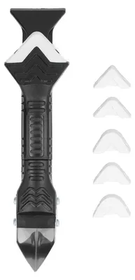 Immagine prodotto di Raschietto per silicone, set 3-in-1, strumenti per la rimozione di sigillanti, con kit di 5 pezzi