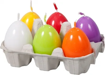 Immagine prodotto di Candela da giardino Nohel EGG MIX Pasqua laccata d4,5x6cm