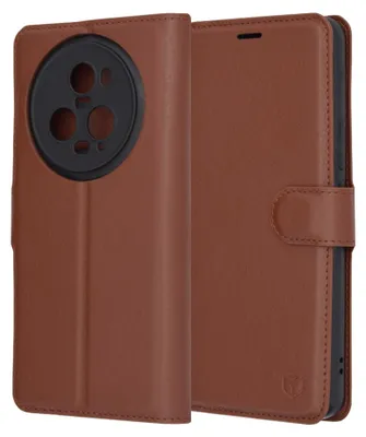 Obrázok produktu pre Techsuit Leather Folio puzdro pre Honor Magic5 Pro – hnedé