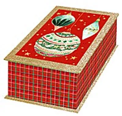 Produktbild von Glitzerschachtel - Weihnachtskugeln