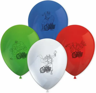 Produktbild von Avengers Latexballons Mix 28 cm, 8 Stk.