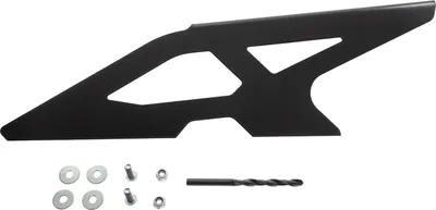 Image de Protection de chaîne universelle pour moto ZIEGER en acier inoxydable 1.4016 - noir, sans homologation ABE, montage flexible