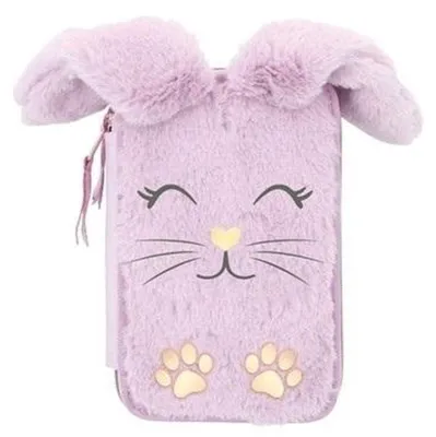 Zdjęcie produktu dla Piórnik 3-komorowy z wyposażeniem Jumbo Astrabag Fluffy Bunny