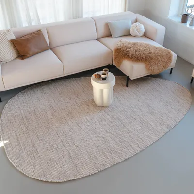 Produktbild von Volero - Wollteppich Organisch - Bliss Beige Meliert - 270x370 cm - Wohnzimmer, Schlafzimmer - Modern, Skandinavisch, Japandi