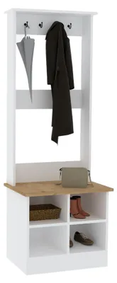 Produktbild von Verderio - Flurregal, 64x43x175h cm Weiß, 6 Regalböden