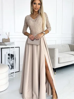 Produktbild von Numoco Formelle Frauenkleider Amber beige XL