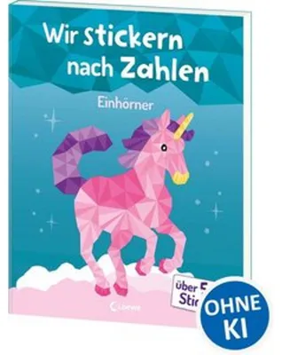 Produktbild von Wir stickern nach Zahlen - Einhörner