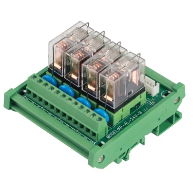 Produktbild von DC 12V Relais DIN-Schienenmontage 4-Kanal 16A Leistungsrelais-Schnittstellenmodul