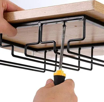 Immagine prodotto di Scaffale per bottiglie, base a 2 ripiani con portabottiglie in vetro