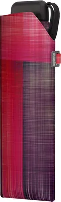 Produktbild von doppler Taschenregenschirm Regenschirm Carbonsteel Mini Slim Noble Check Pink mehrfarbig