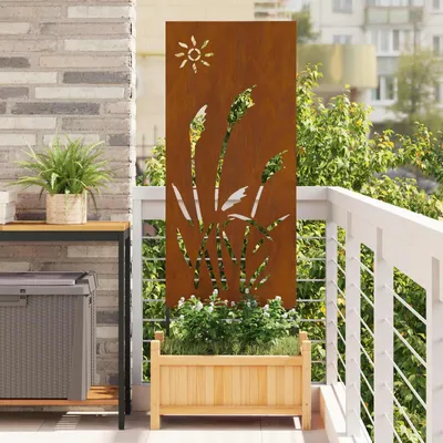 Produktbild von vidaXL Garten Sichtschutz-Leinwand Rostig 50 x 140 cm Wetterfeststahl
