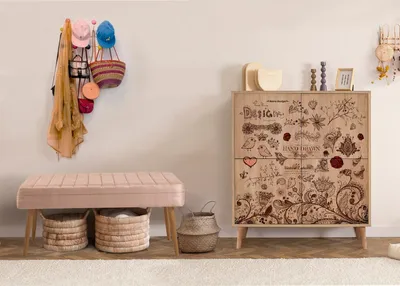 Obrázek produktu pro Skye Decor, Multilux - 731 - 0900, předsíňový nábytek, Sonomo, 100 % MELAMÍNEM POVLÁKNĚNÉ PANELY, 95 x 36 x 111 cm