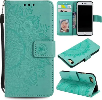 Immagine prodotto di Custodia per Apple iPhone SE 2020/2022 Custodia per cellulare Flip Case Copertura protettiva Mandala