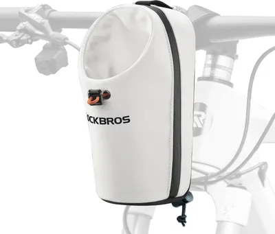 Immagine prodotto di Portaborraccia da bicicletta, borsa da manubrio, portaborraccia da manubrio, accessori per e-scooter, biciclette pieghevoli, mountain bike, bici da corsa, in bianco