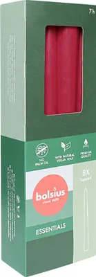 Productafbeelding van Spitzkerzen, Samtrot, BOLSIUS Essentials, 24/245 mm, brandduur ca. 7 uur, 8 stuks per verpakking