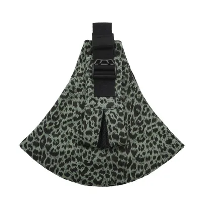 Produktbild von Bequemer Babyträger, geeignet für Babys von 9 Monaten bis 4 Jahren, einseitige Trageweise, wasserabweisend und atmungsaktiv, Grünes Leopardmuster
