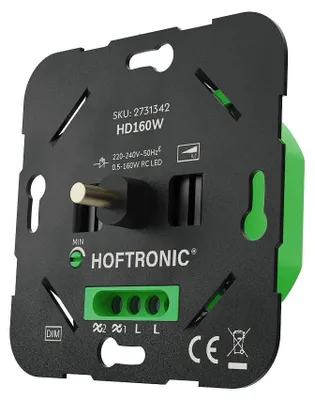 Produktbild von hoftronic LED-Drehdimmer 0,5-160 W Phasenabschnitt Wechselschaltung