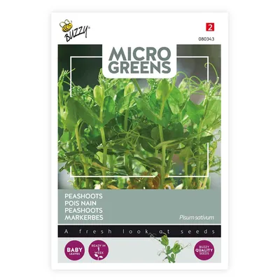 Produktbild von Buzzy Microgreens Markerbsen Samen - Ca. 15 gr | Buzzy_080343