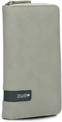 Produktbild von Große Damen Geldbörse aus weichem Kunstleder mit Reißverschluss, 15 Kartenfächern, 2 Scheinfächern, Münzfach & Sichtfach – leicht, sicher & elegant