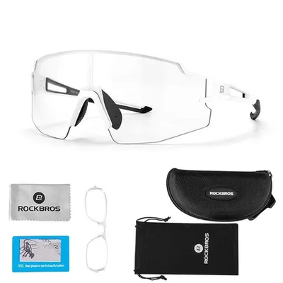 Produktbild von Rockbros Fahrradbrille 10172 Photochromic Uv400 - Weiss