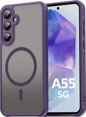 Produktbild von Handyhülle für Samsung Galaxy A55 Matt Case Schutzhülle Kratzfest Passgenau Lila