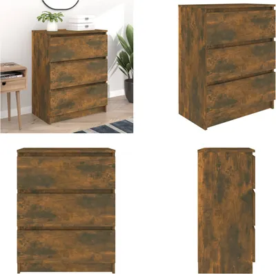 Obrázok produktu pre vidaXL Príborník údený dub 60x35x76 cm materiál na báze dreva - Príborník - Príborníky - Skriňa - Úložná skriňa