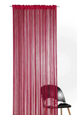 Produktbild von heimtexland ® Fadenstore Fadengardine Fadenvorhang Raumteiler Gardine Vorhang Insektenschutz Türvorhang Typ121 Bordeaux Rot 245x148 cm