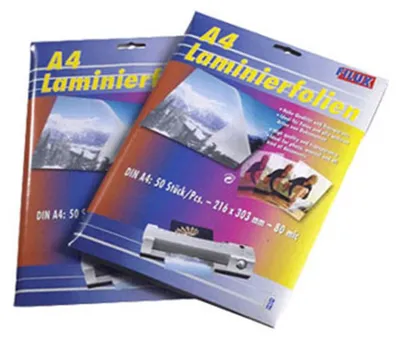 Produktbild von 50x FILUX Laminierfolientaschen A3 303 x 426mm 2x 75/80 mic Hochglanz