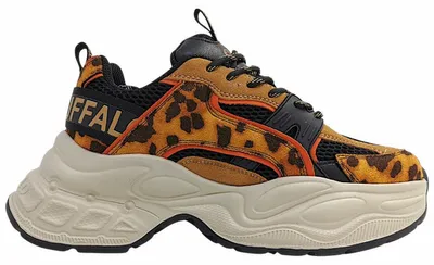 Imagen del producto de Buffalo. Zapatos deportivos de cordones para mujer, color marrón, estilo casual