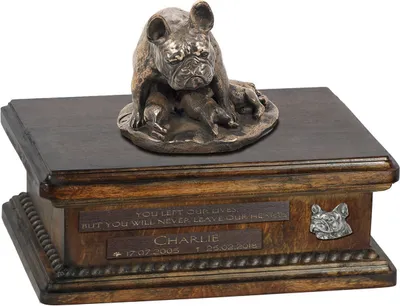 Productafbeelding van Art-Dog Dierenurn – Franse bulldog III – gegoten uit bronspoeder en hars