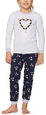 Image de Pyjama pour fille Timone TITR433/434 (Gris-1C, 116)