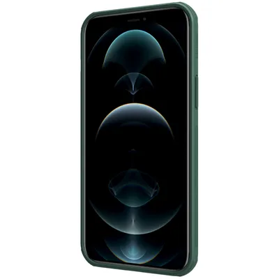 A green iPhone 13 Pro Max case is shown from a side angle against a white background.