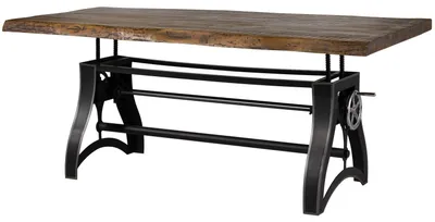 Immagine prodotto di MASSIVMOEBEL24 | Tavolo da pranzo in legno di Mango 220x100x67-91 mango naturale oliato MANCHESTER #203