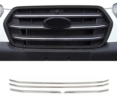 Image de Moulure de Grille de Calandre pour Ford Transit 2018-2025 en Acier Chromé 4Pcs
