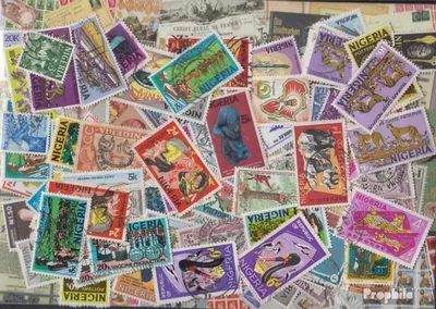Produktbild von Briefmarken Nigeria 750 verschiedene Marken