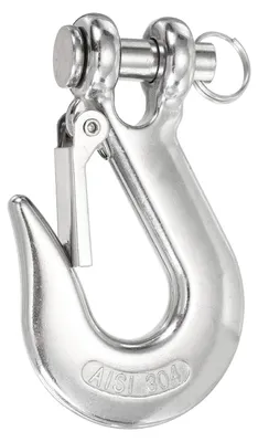 Edelstahl-Karabinerhaken 1500 lbs, 5/16", 113x66 mm, silber