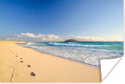 Produktbild von MuchoWow® Poster Strand - Meer - Berge 180x120 cm - Fotoplakat