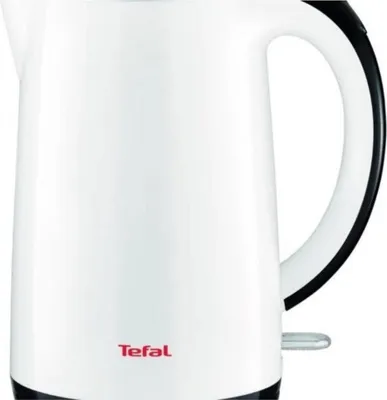Zdjęcie produktu dla Tefal KO260130, 1,7 l, 2400 W, Czarny, Biały, Plastik, Stal nierdzewna, Wskaźnik poziomu wody, Zabezpieczenie przed przegrzaniem