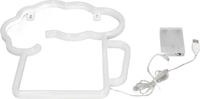 Image de Panneau Néon pour Bière Jaune Blanc Batterie Alimenté par USB IP45 Imperméable Facile à Suspendre Panneau de Bar pour Décoration Murale
