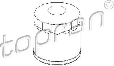 Produktbild von Ölfilter TOPRAN 207 483 Anschraubfilter für SUZUKI SWIFT IV (FZ, NZ) für OPEL AGILA (B) (H08) für NISSAN PIXO (UA0)