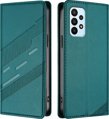 Obrázek produktu pro Pouzdro pro Samsung Galaxy A23 5G/4G,Polyuretankožené peněženkové pouzdro s přihrádkou na karty a funkcí stojánku Grün