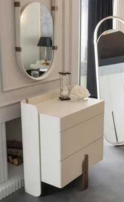 Produktbild von Kommode Schubladenkommode Designer Spiegel Wandspiegel Oval Schrank